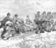 Vietnam / France: French artillerymen at Palan bring up their guns against the Black Flags, 1 September, 1883